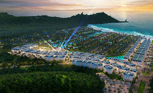Phối cảnh tổng thể dự án Sun Premier Village Kem Beach Resort, phía Nam đảo Phú Quốc.